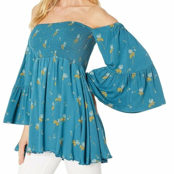 NEW!Free People L cold shoulder tunic top - Picture 6 of 9